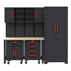 big-red-12-piece-professional-garage-cabinet-set