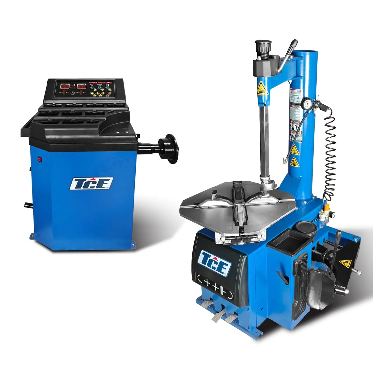 TCE 3 Foot Plate Tire Changer & Wheel balancer Machine Combo, 3 Year W