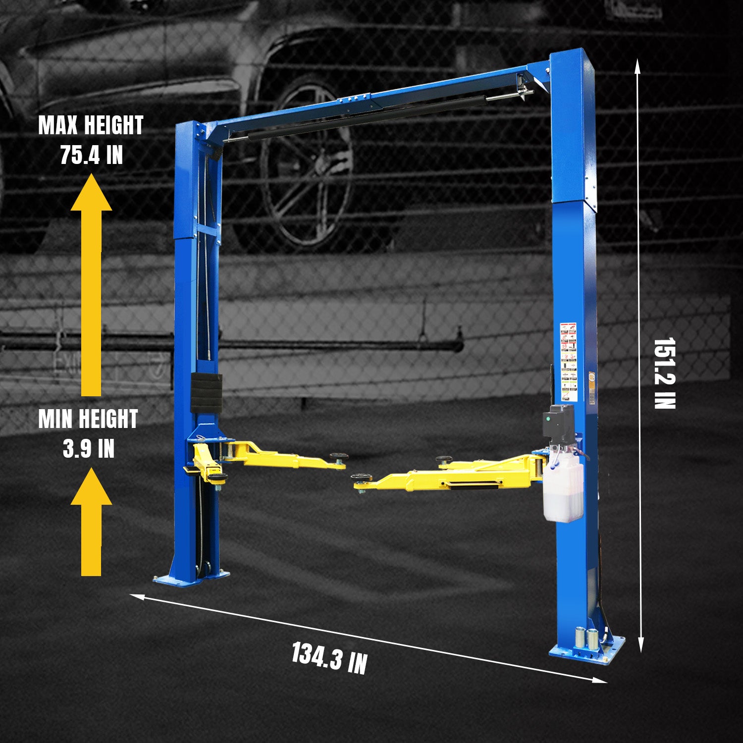 PICK UP - TCE 10,000 LBs 2 Post Car Lift
