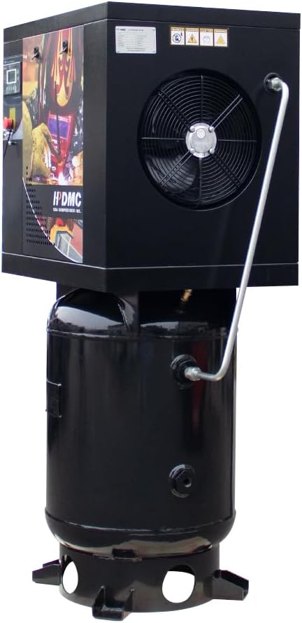 Rotary Screw Air Compressor with Tank Heavy Duty Air Compressed System for Small Machining & Fabrication Workshops, Automotive