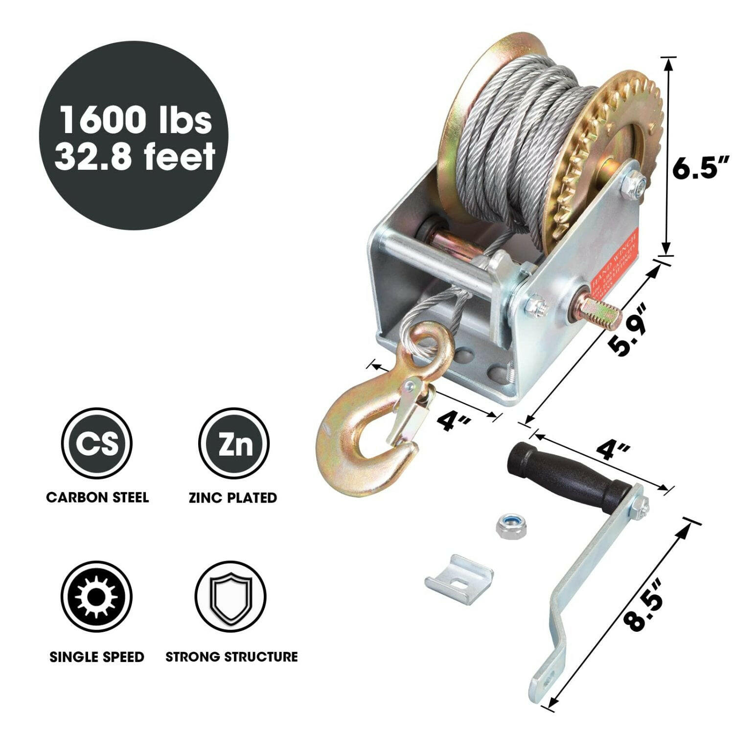 torin-1600-lbs-winch-with-32.8-feet-cable