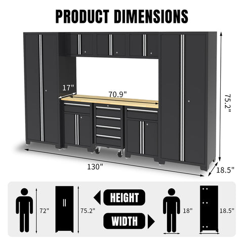 PICK UP (Tax Included)- Torin Pro Series Cabinet Set