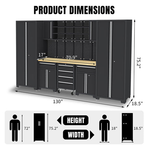 PICK UP (Tax Included)- Torin Pro Series Cabinet Set