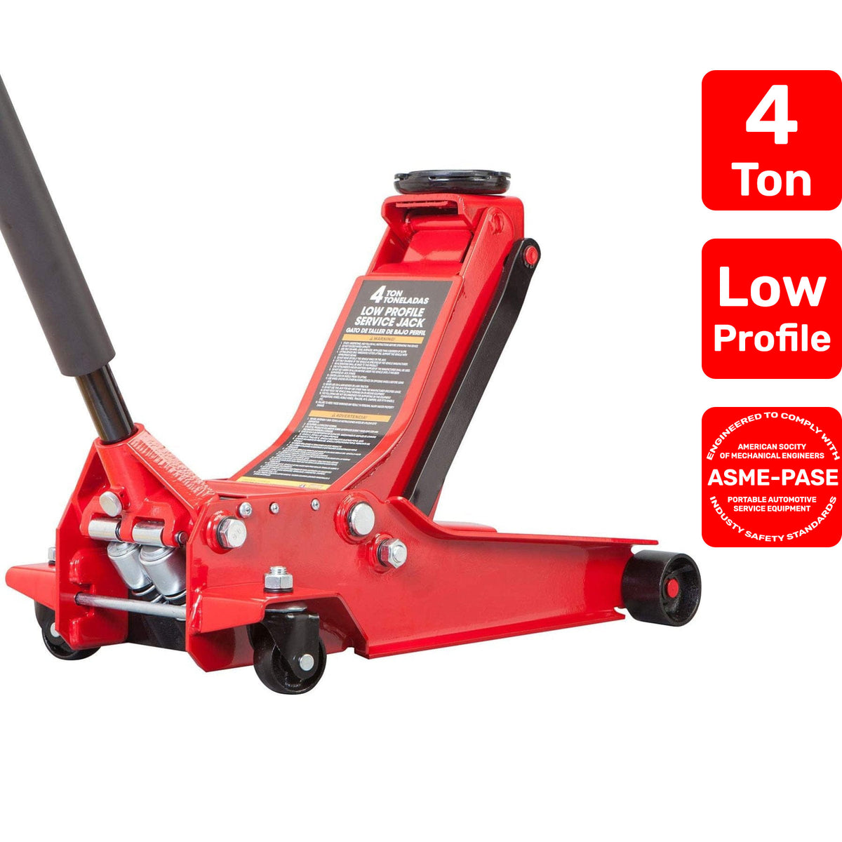 BIG RED 4 Ton Low Profile Floor Jack with Dual Pump