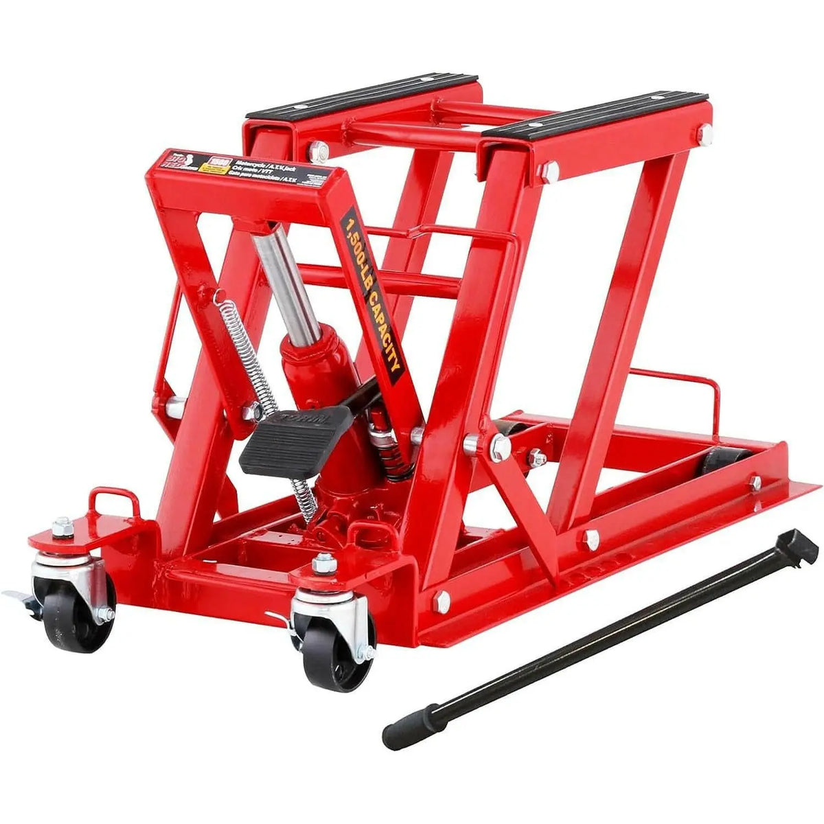 BIG RED Hydraulic Motorcycle Lift Jack, ATV Scissor Lift Jack, Portabl