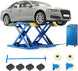 HPDMC Car Lift 8000 LBS Portable Car Lift with Electric Unlock, 40" Max Lift Height Heavy-Duty Hydraulic Vehicle Lift, Rolling Garage Auto Lift for SUVs, Trucks & Light Duty Vehicles, 110V