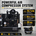 HPDMC Gas Powered Air Compressor 3‑in‑1 Two‑Stage Air Compressor/Generator/Welder Combo – 14 HP CH440 Engine