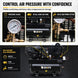 HPDMC Gas Powered Air Compressor 3‑in‑1 Two‑Stage Air Compressor/Generator/Welder Combo – 14 HP CH440 Engine