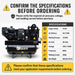 HPDMC Gas Powered Air Compressor 3‑in‑1 Two‑Stage Air Compressor/Generator/Welder Combo – 14 HP CH440 Engine