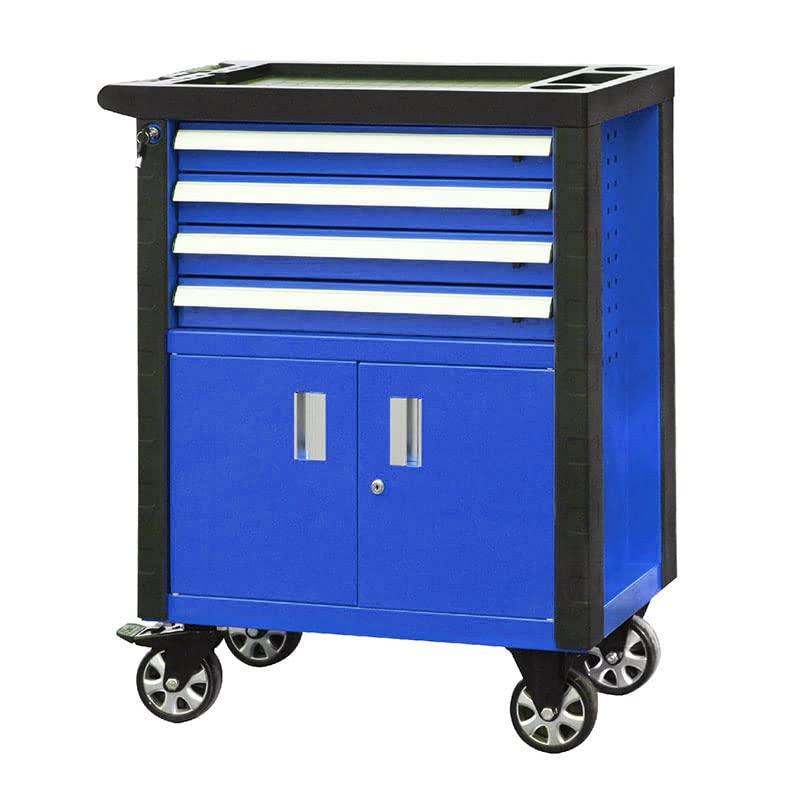 Rolling Garage Workshop Tool Organizer 4 Drawer Chest
