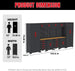 TCE Cabinet Set TCE Garage Storage Cabinets System, 12Pcs Workshop Cabinet Set in Black