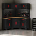 TCE Cabinet Set TCE Garage Storage Cabinets System, 10-Pcs Corner Cabinet Set in Black