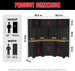 TCE Cabinet Set TCE Garage Storage Cabinets System, 10-Pcs Corner Cabinet Set in Black