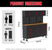 TCE Cabinet Set TCE Heavy-Duty Rolling Tool Chest Cabinet Mobile Tool Cabinet on Wheels