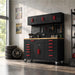 TCE Cabinet Set TCE Heavy-Duty Rolling Tool Chest Cabinet Mobile Tool Cabinet on Wheels