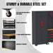 TCE Cabinet Set TCE Garage Storage Cabinets System, 6-Pcs Workshop Cabinet Set in Black