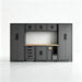 TCE Cabinet Set Tce Garage Cabinets Storage System, 9-Pcs Included Steel Cabinets Drawers Rolling Chest and Trash Can Cabinet, Locked Storage Cabinet, Perfect for Organizing Garage and Tools, 2-Year Warranty