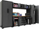 TCE Cabinet Set TCE Garage Cabinets Storage System, 9 Piece Included Steel Drawers Rolling Chest,Locked Storage Cabinet, Perfect for Organizing Garage and Tools, 129.92", 2-Year Warranty