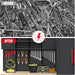 TCE Cabinet Set TCE Garage Storage Cabinets System, 6-Pcs Workshop Cabinet Set in Black