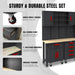 TCE Cabinet Set TCE Garage Storage Cabinets System, 6-Pcs Workshop Cabinet Set in Black