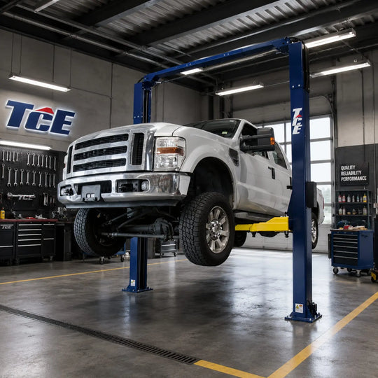 TCE Car Lift TCE ALI Certified 10,000LBS 2-Post Overhead Single Release Direct Drive Car Lift, 3 Year Warranty, QJY245DX