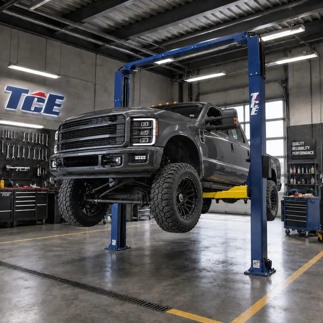 TCE Car Lift TCE ALI Certified 10,000 lb 2-Post Overhead Single Release Direct Drive Car Lift, 3-Year Warranty, QJY245DX