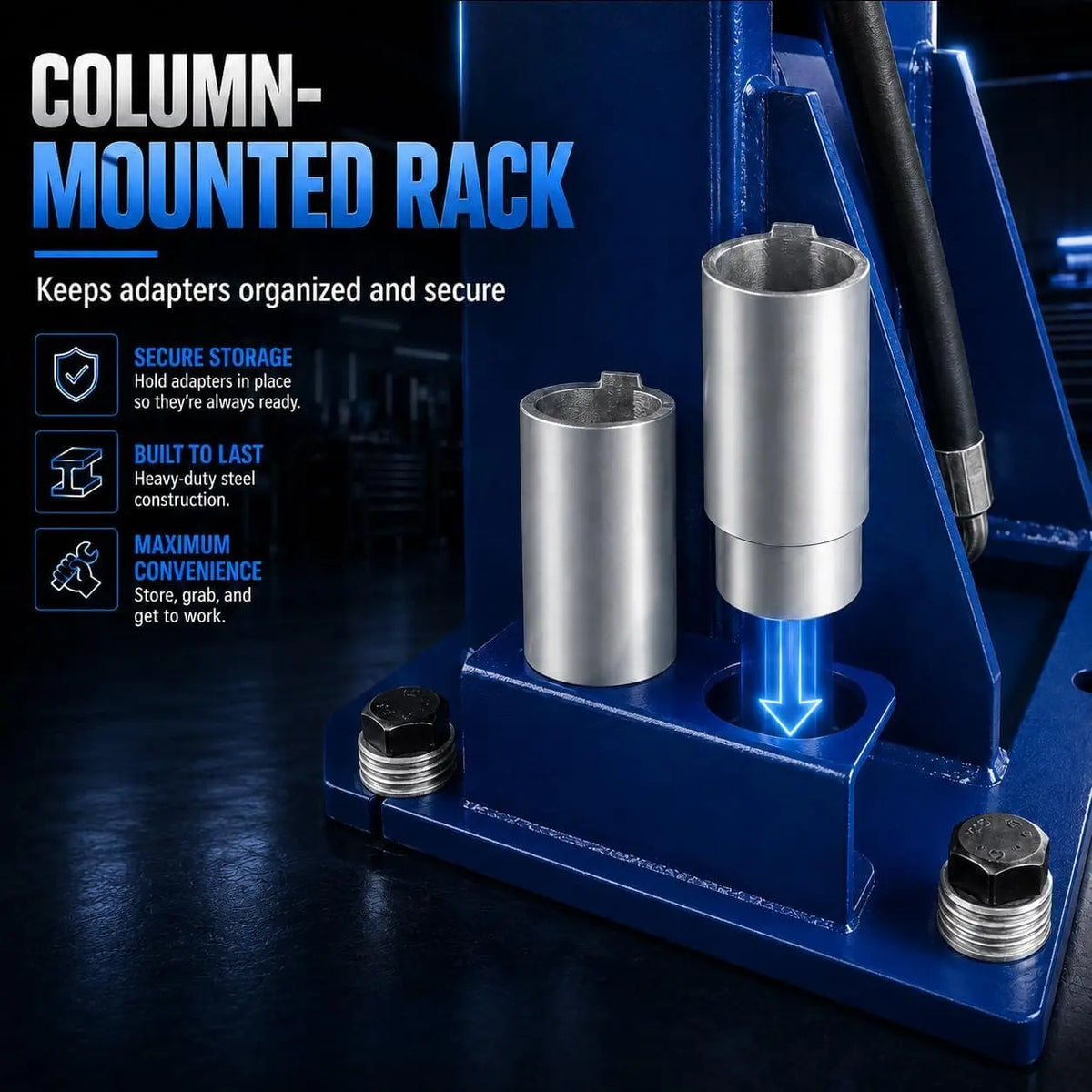 TCE Car Lift TCE 2-Post Car Lift 220V 10,000 LBs Capacity Overhead, Auto Truck Hoist Equipment with Adapters, 2-Year Warranty, TRJR-245LD