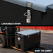TCE Disesl Transfer Tank TCE 48 Gallon Capacity Portable Fuel Transfer Tank, Disesl Fuel Tank with 10.6 Gpm Flow Rate and 12V Transfer Tank Pump, 13.1ft Hose, for Easy Fuel Transportation Black and Grey