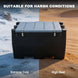 TCE Disesl Transfer Tank TCE 48 Gallon Capacity Portable Fuel Transfer Tank, Disesl Fuel Tank with 10.6 Gpm Flow Rate and 12V Transfer Tank Pump, 13.1ft Hose, for Easy Fuel Transportation Black and Grey