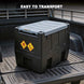 TCE Disesl Transfer Tank TCE 58 Gallon Capacity Portable Disesl Transfer Tank, Disesl Can with 10.6 Gpm Flow Rate and 12V Transfer Tank Pump, 13.1ft Hose, for Easy Disesl Transportation Black and Grey
