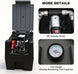 TCE Disesl Transfer Tank TCE 58 Gallon Capacity Portable Disesl Transfer Tank, Disesl Can with 10.6 Gpm Flow Rate and 12V Transfer Tank Pump, 13.1ft Hose, for Easy Disesl Transportation Black and Grey