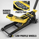 TCE Floor Jack 2 Ton Extra Long Reach Floor Jack Hydraulic Low Profile Floor Jack with Foot Pedal and Dual Piston Quick Lift Pump, Home and Workshop Car Maintenance for Various Vehicles