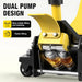 TCE Floor Jack 2 Ton Extra Long Reach Floor Jack Hydraulic Low Profile Floor Jack with Foot Pedal and Dual Piston Quick Lift Pump, Home and Workshop Car Maintenance for Various Vehicles