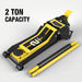 TCE Floor Jack 2 Ton Extra Long Reach Floor Jack Hydraulic Low Profile Floor Jack with Foot Pedal and Dual Piston Quick Lift Pump, Home and Workshop Car Maintenance for Various Vehicles