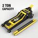 TCE Floor Jack 2 Ton Extra Long Reach Floor Jack Hydraulic Low Profile Floor Jack with Foot Pedal and Dual Piston Quick Lift Pump, Home and Workshop Car Maintenance for Various Vehicles