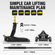 TCE Floor Jack TCE Foldable Floor Jack 3 Ton Low and High Profile Professional Service Jack with Dual Piston Quick Lift Pump, Home and Workshop Car Maintenance for Various Vehicles