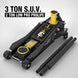 TCE Floor Jack TCE Foldable Floor Jack 3 Ton Low and High Profile Professional Service Jack with Dual Piston Quick Lift Pump, Home and Workshop Car Maintenance for Various Vehicles