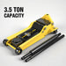 TCE Floor Jack 3.5 Ton Floor Jack Hydraulic Low Profile Floor Jack with Dual Piston Quick Lift Pump, Home and Workshop Car Maintenance for Various Vehicles, 3.5 Ton Capacity