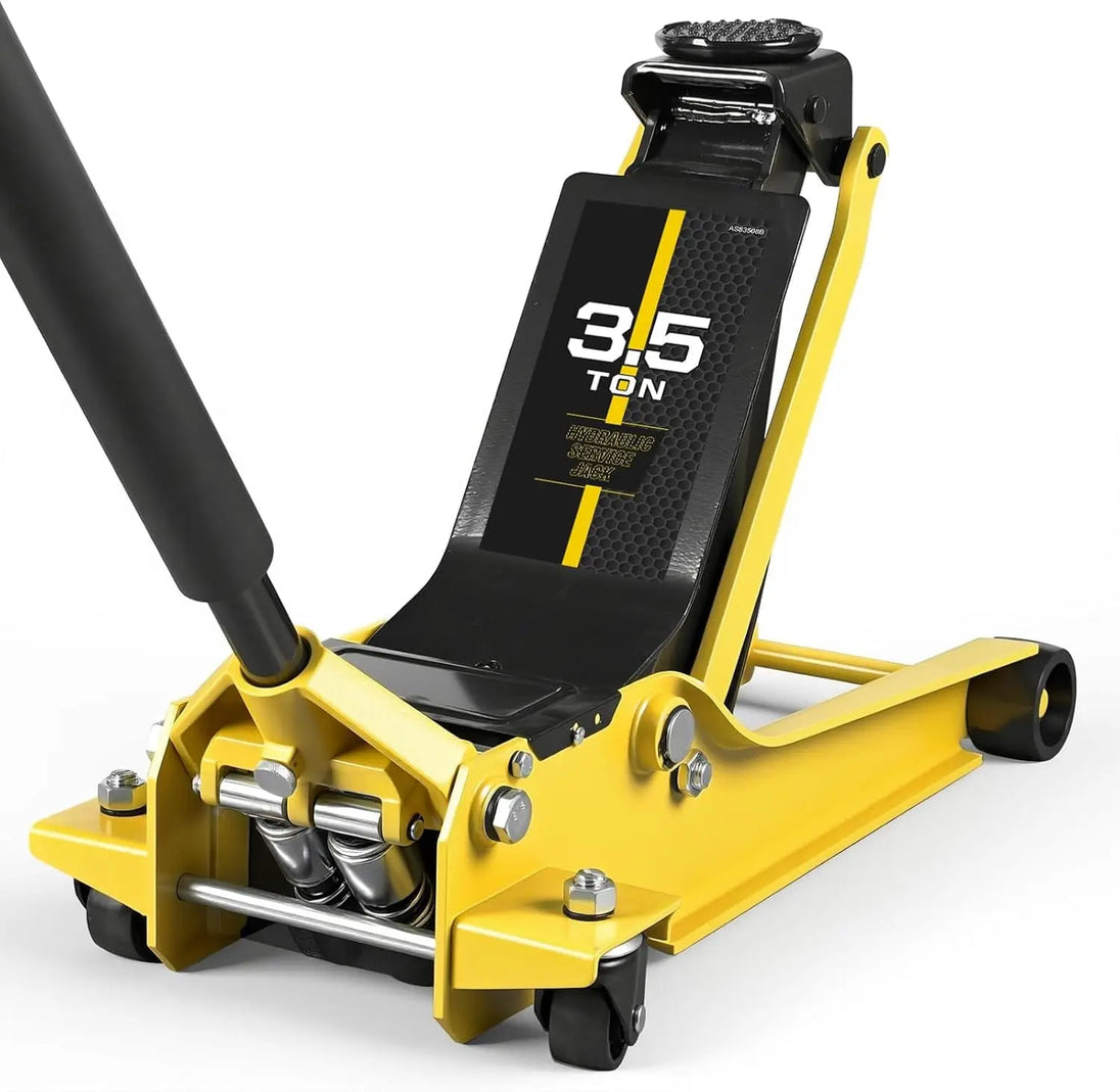 TCE Floor Jack 3.5 Ton Floor Jack Hydraulic Low Profile Floor Jack with Dual Piston Quick Lift Pump, Home and Workshop Car Maintenance for Various Vehicles, 3.5 Ton Capacity