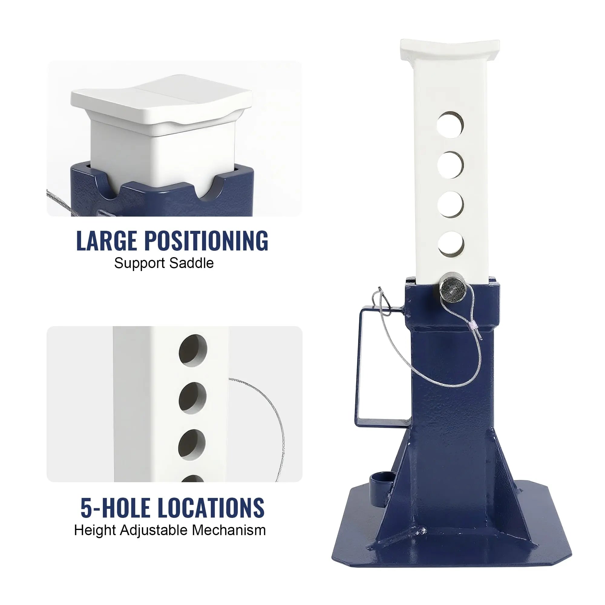 TCE 12 Ton Heavy Duty Jack Stands, 1 Year Warranty, TZ120005-BL