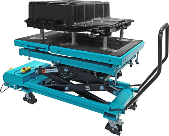 TCE Lift Table TCE 1.2 Ton Electric Scissor Lifting Table Cart for EV Battery Engine Motor Gearbox, 3 Year Warranty, TDP12003