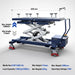 TCE Lift Table TCE 1.5 Ton Electric Scissor Platform Lifting Table Cart for New Energy Vehicles, 3 Year Warranty, ATDP15003-BL