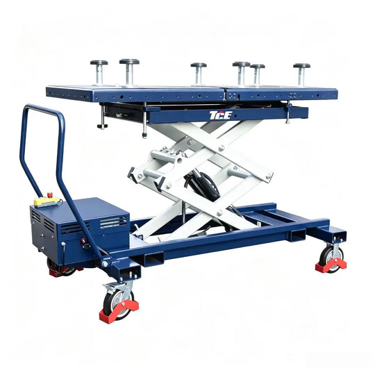 TCE Lift Table TCE 1.5 Ton Electric Scissor Platform Lifting Table Cart for New Energy Vehicles, 3 Year Warranty, ATDP15003-BL