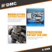 HPDMC Air Compressor Rotary Screw Air Compressor with Tand & Air Dryer All in One Heavy Duty Air Compressed System