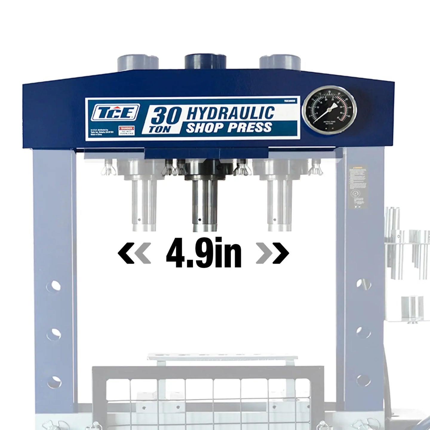 TCE Shop Press TCE 30 Ton Hydraulic Manual Shop Press, 2 Year Warranty, TCE30030