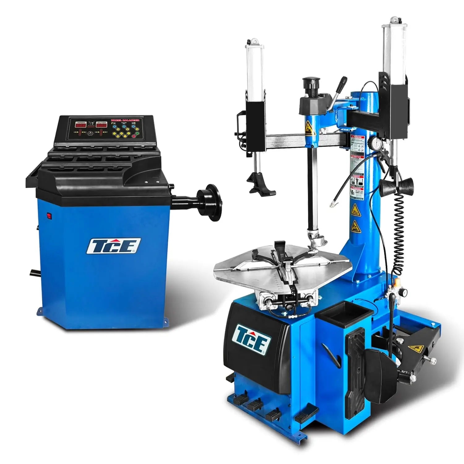 TCE Tire Changer with Assist Arms & Wheel balancer Machine Combo, 2