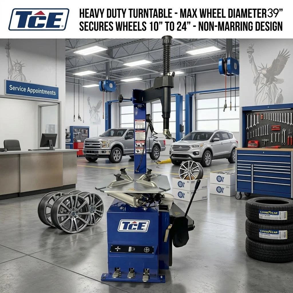 Tce Balancer Spring TCE 3 Pedals 39 inch Tire Changer Wheel Changers Balancer Machine