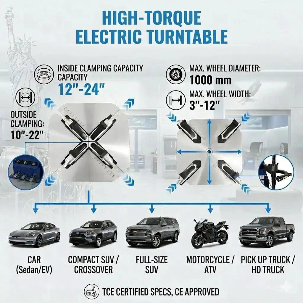 Tce Balancer Spring TCE 3 Pedals 39 inch Tire Changer Wheel Changers Balancer Machine