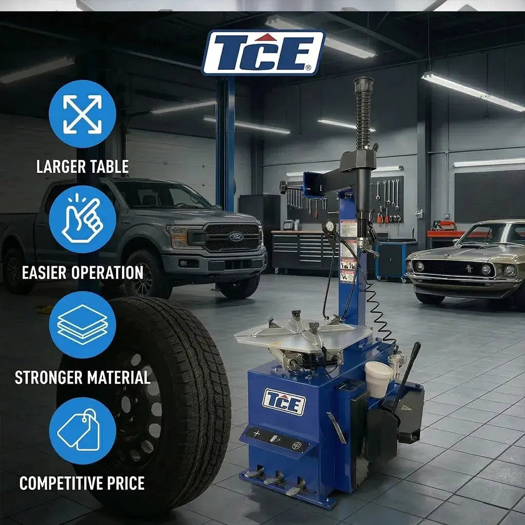 Tce Balancer Spring TCE 3 Pedals 39 inch Tire Changer Wheel Changers Balancer Machine