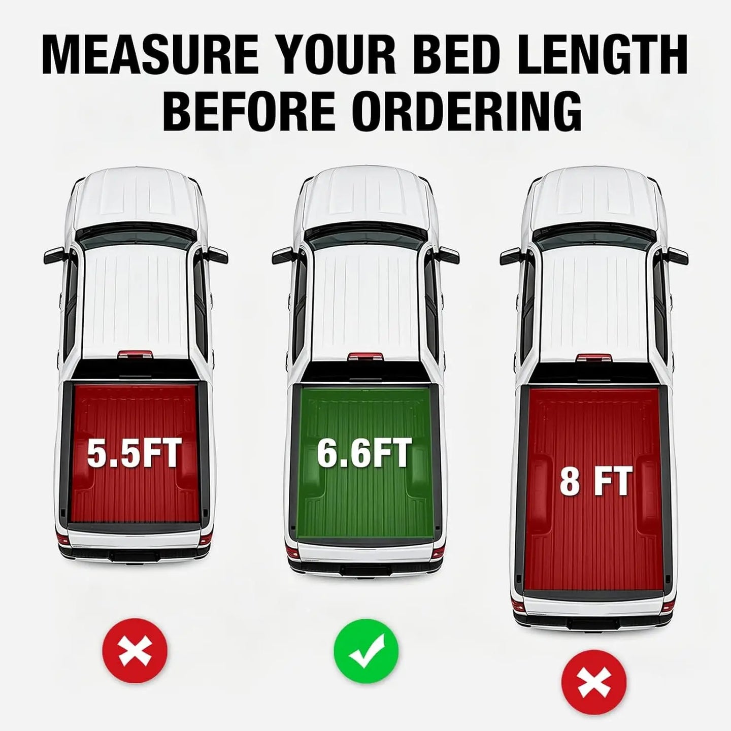 TCE Truck Bed Cover TCE Truck Bed Cover,Hard Folding Truck Tonneau Covers Compatible with 2015-2026 Ford F-150